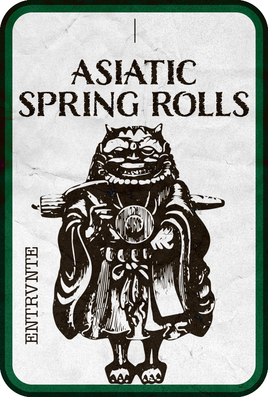 Ilustración Entrante Asiatic Spring Rolls